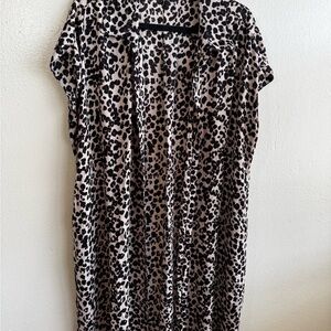 Leopard Print Sleeveless Tunic